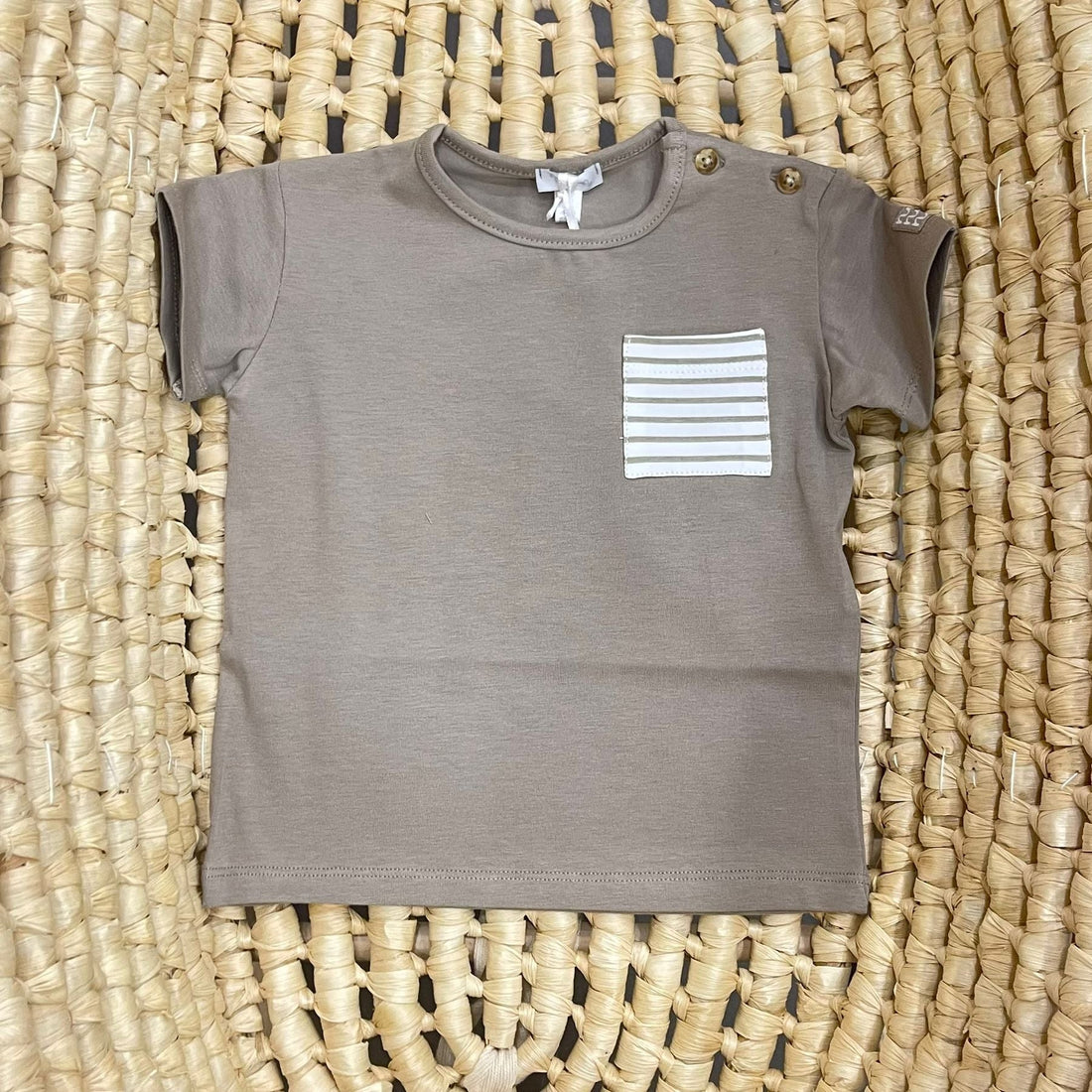 Nanàn T-shirt Taschino rigato - Anima Kids