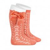 Condor Perforated Sock with bow