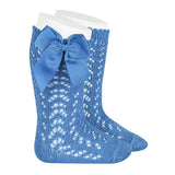 Condor Perforated Sock with bow