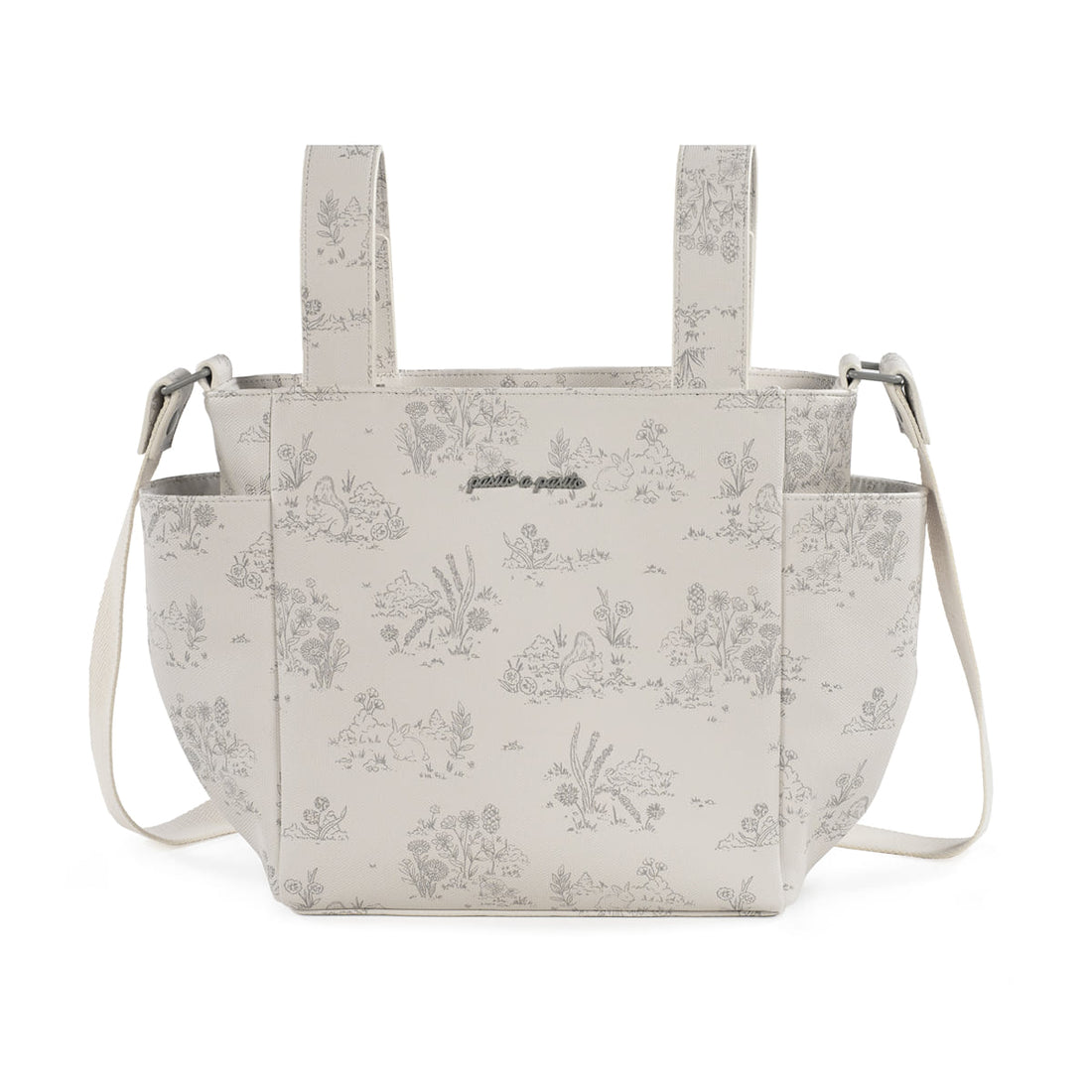 Pasito a Pasito Borsa Crossbody Toile de jouy Cream - Anima Kids