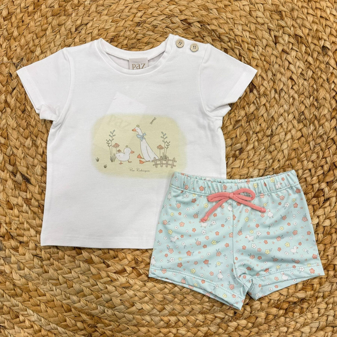 Paz Rodrìguez Magliettina con costumino Papere - Anima Kids