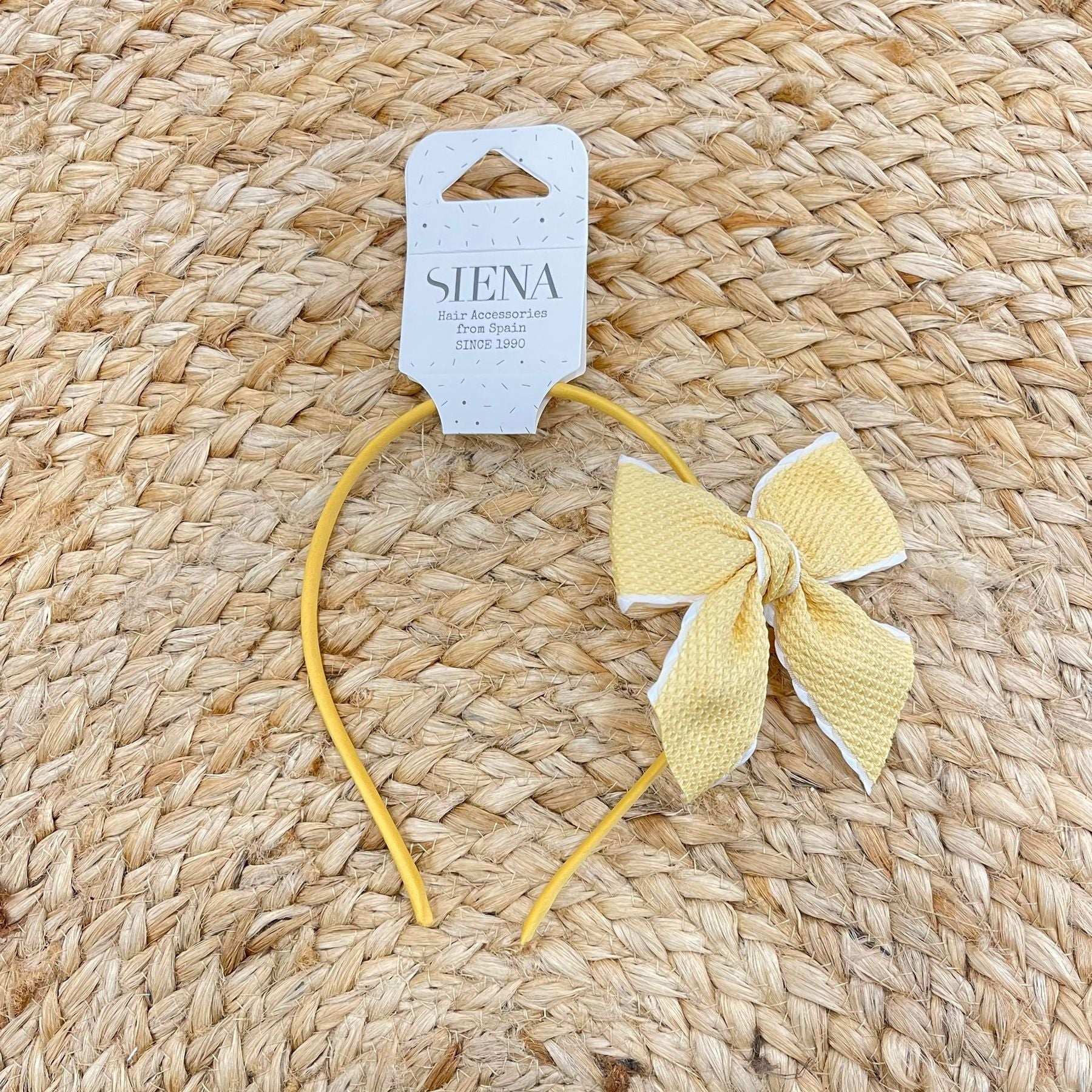 Siena Cerchietto Fiocco nido d'ape - Anima Kids