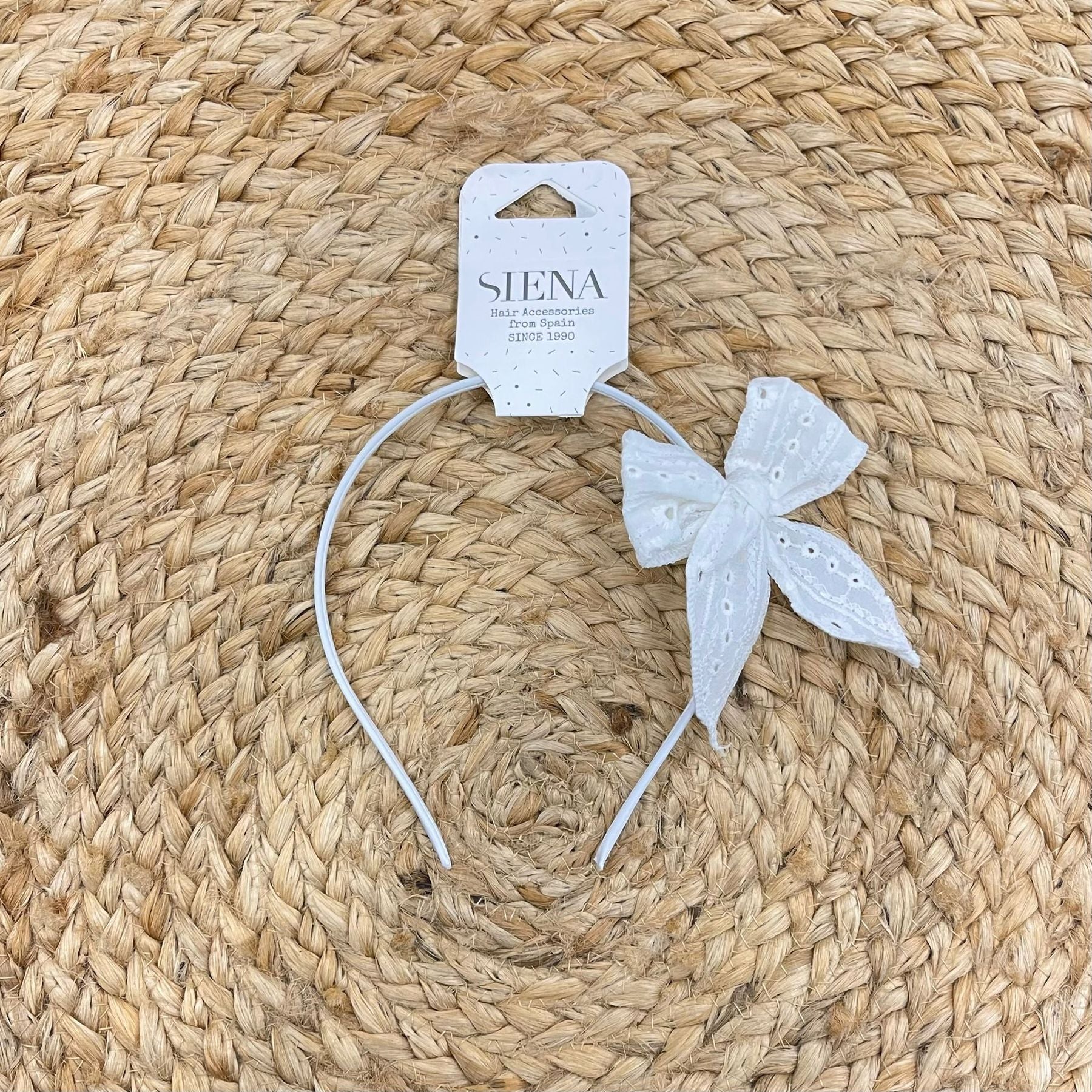 Siena Cerchietto Fiocco Sangallo - Anima Kids