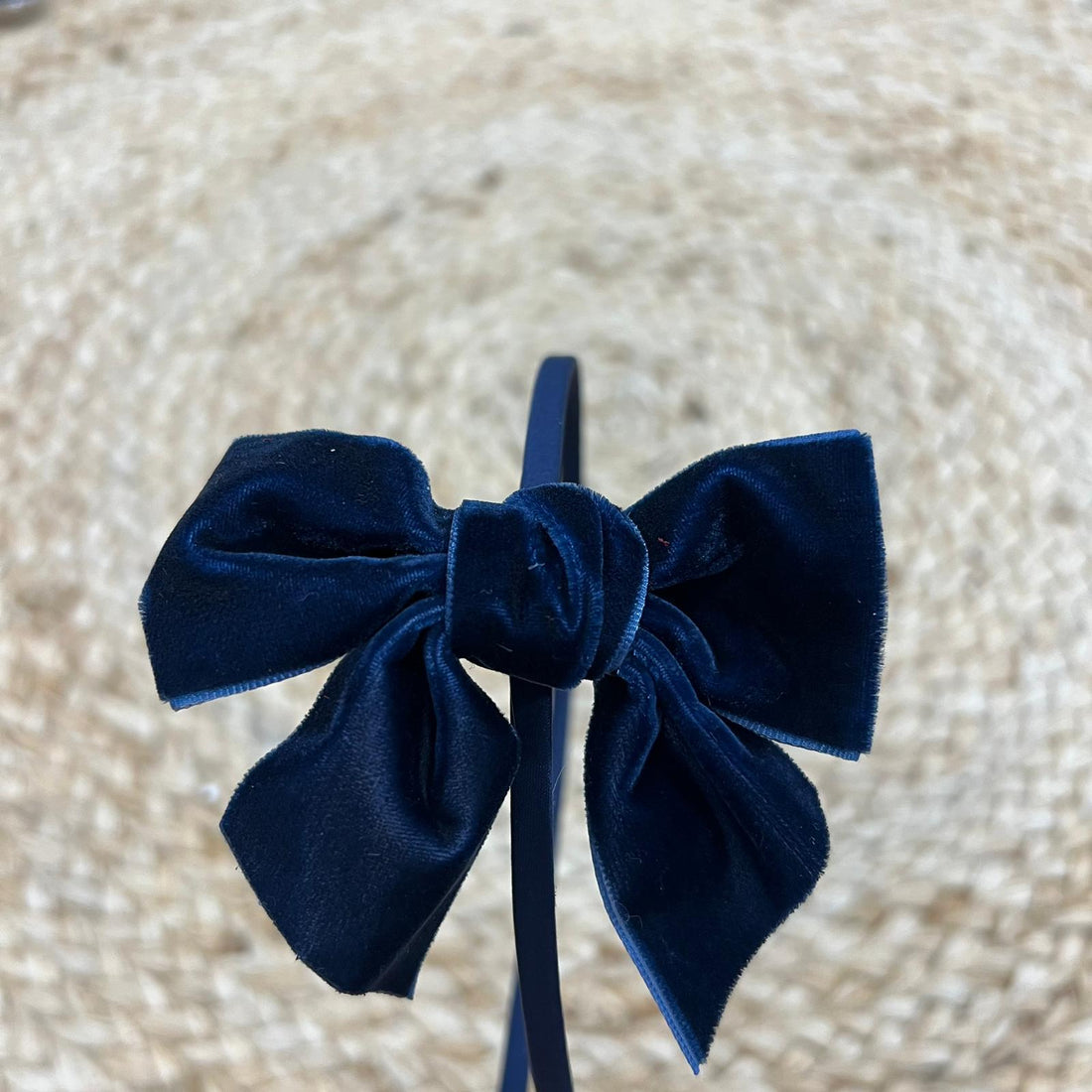 Siena Bow headband in velvet