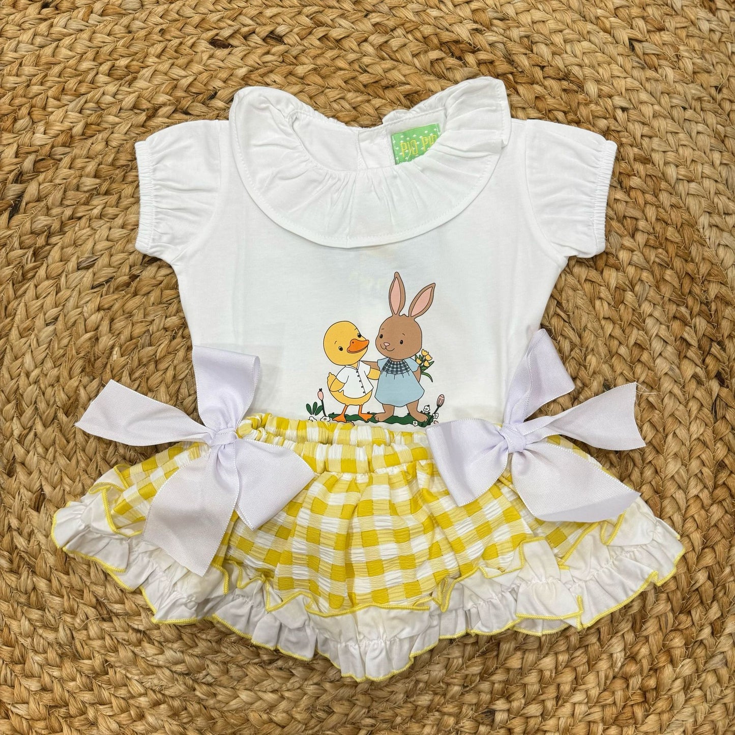 Pio Pio T-Shirt with Coulotte With Bows