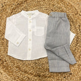 Lalalù Shirt with linen trousers