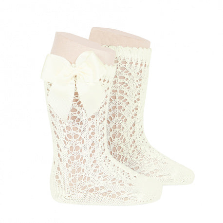 Condor Perforated Sock with bow