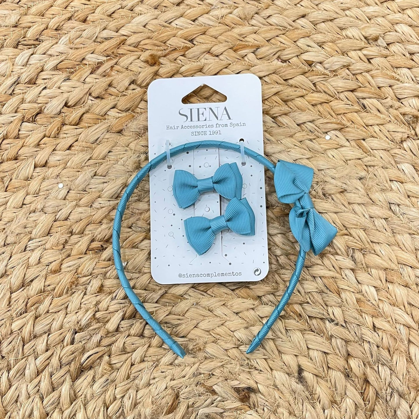 Siena Bow headband and clip set