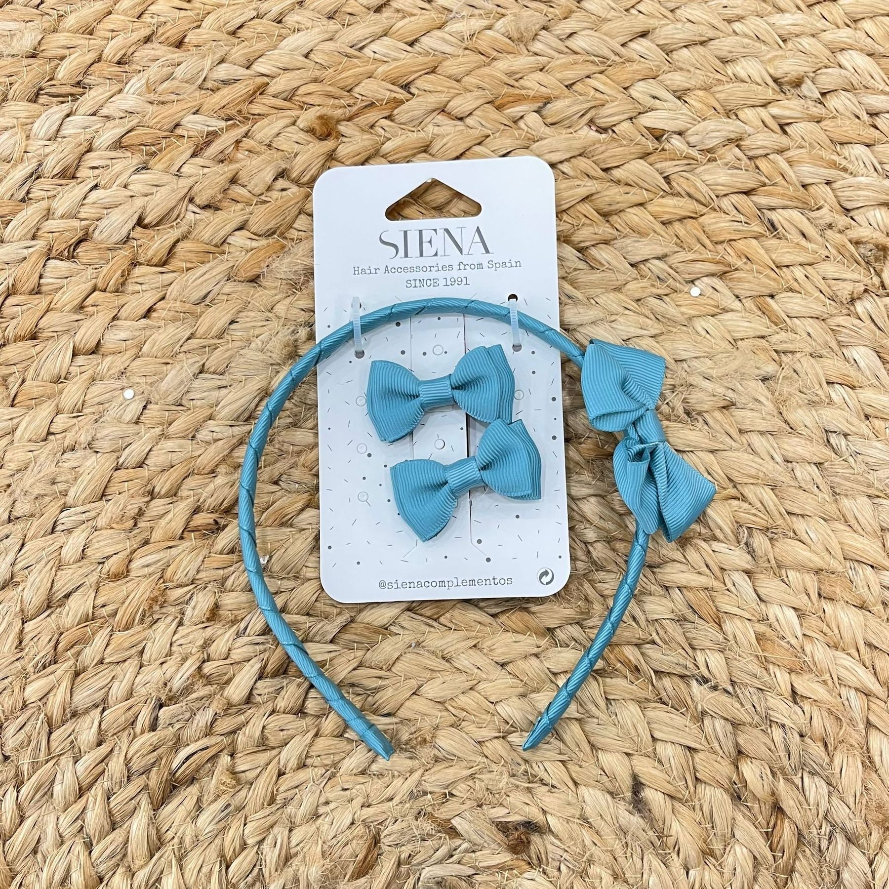 Siena Bow headband and clip set